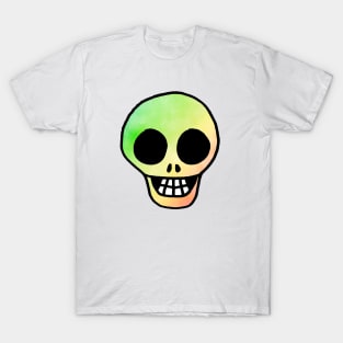 Rainbow Tie Dye Skull T-Shirt